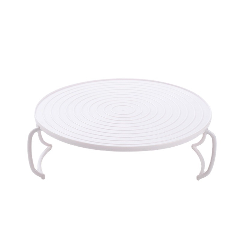 Raft rotund pliabil pentru cuptorul cu microunde – aburi, multifuncțional, portabil, fără montaj, material PP