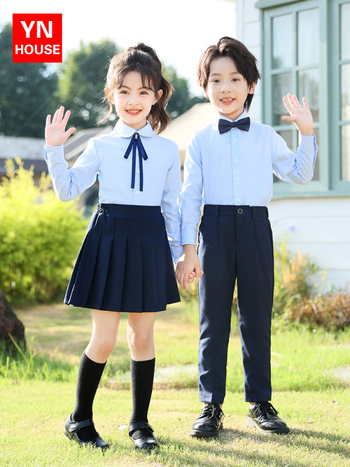 Yinuofang unisex set djece za predstave i školsku uniformu u akademskom stilu, tkanina od poliesterskog vlakna, za dob 3–8 godina