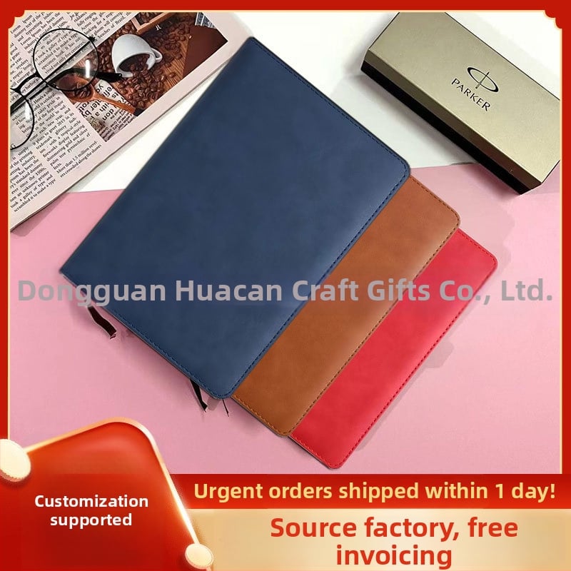 Set caiet afaceri, husă PU, legare cu adeziv, Forest hârtie 80 gsm, aliaj de aluminiu, model 00102