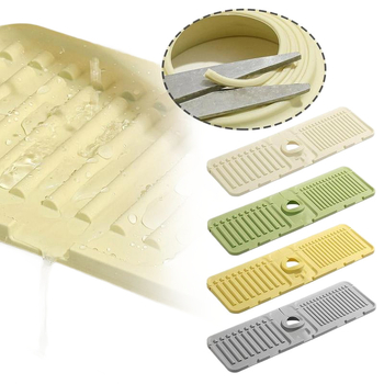 Αναβαθμισμένος σιλικόνιος πάτος αποστράγγισης βρύσης — με κουμπί, αντιολισθητικό, μοντέρνος μινιμαλιστικός σχεδιασμός, υλικό: πλαστικό, κατηγορία: δίσκος αποστράγγισης νεροχύτη, κυκλοφόρησε φθινόπωρο 2014