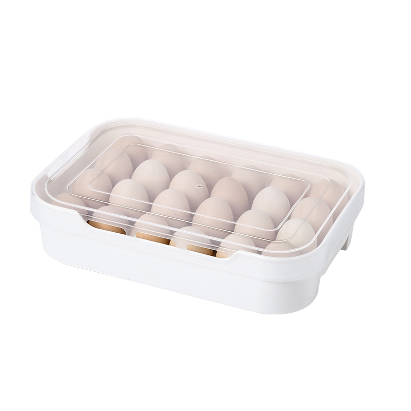 Kutija za skladištenje jaja i dumplinga, 5 odjeljenja, pravokutna, PP plastika, s poklopcem, za hlađenje