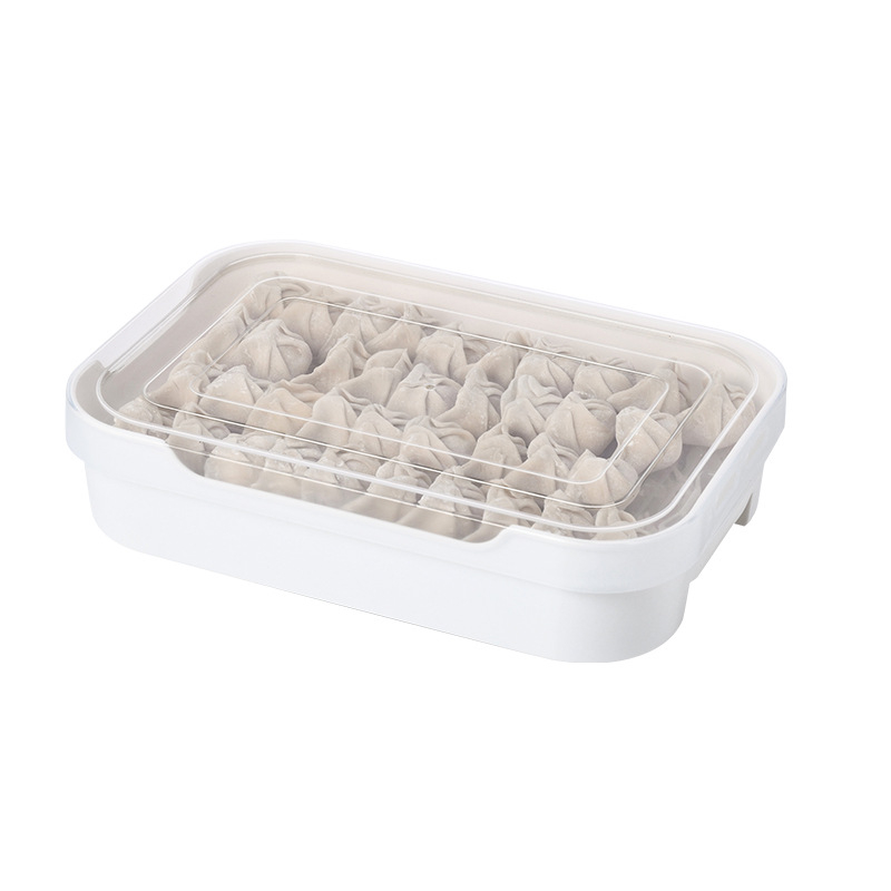 Kutija za skladištenje jaja i dumplinga, 5 odjeljenja, pravokutna, PP plastika, s poklopcem, za hlađenje