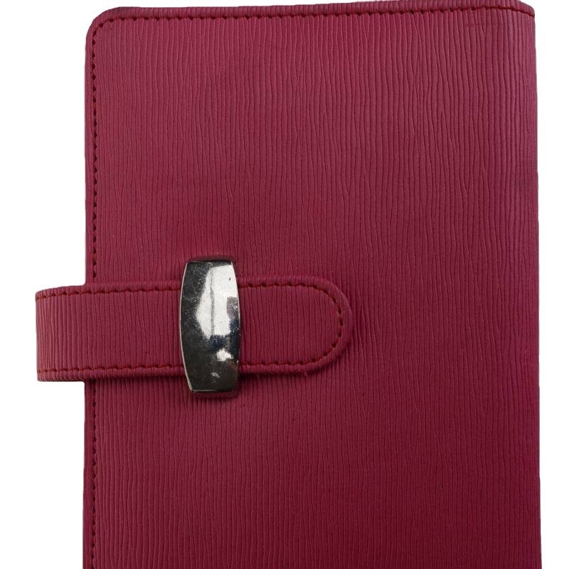 Caiet multipurpose cu pagini detașabile, buzunare pentru carduri, piele PU, logo în relief