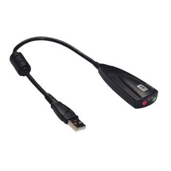 Külső USB 7.1 hangkártya 2-kanalos támogatással, Dolby Digital EX/AC-3 dekódolás, DirectSound 3D, EAX 3.0/4.0