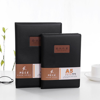 Bilježnica za sastanke Tide, kožni imitacijski omot, veza Car-line, papir 80 gsm