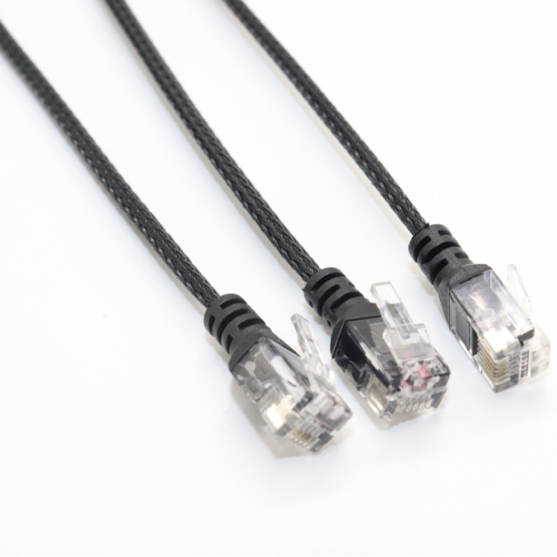 RJ12 терминален кабел с плетена обвивка за автоматизация и охранителни системи, марка Dongguan Yongchuangda Electronic Technology Co., Ltd; обвивка: друга; Rohs сертифициран; подходящ за електрическо оборудване