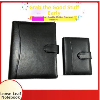 Notebook cu clemă pentru găuri, copertă din PU care schimbă culoarea și piele imitativă, hârtie Dowling 80 g, accesorii din oțel inoxidabil, 100 de pagini, model Zp-1088a