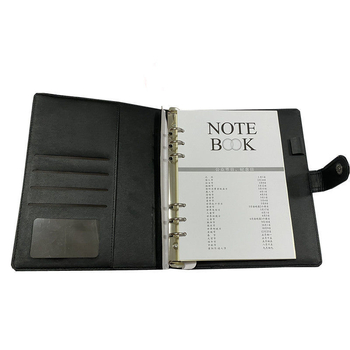 Notebook cu clemă pentru găuri, copertă din PU care schimbă culoarea și piele imitativă, hârtie Dowling 80 g, accesorii din oțel inoxidabil, 100 de pagini, model Zp-1088a