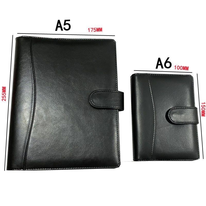 Notebook cu clemă pentru găuri, copertă din PU care schimbă culoarea și piele imitativă, hârtie Dowling 80 g, accesorii din oțel inoxidabil, 100 de pagini, model Zp-1088a