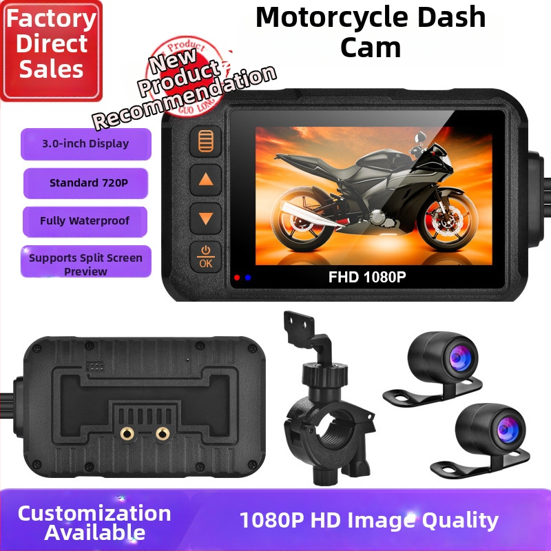 SE60 Motociklistička dash cam s kutom snimanja 120°, 720P HD, 3-inčni zaslon, podržava do 64GB