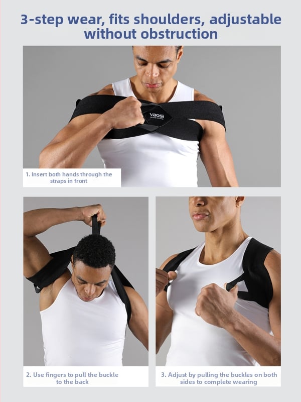 Vbosi fitness kaiš za ramena za odrasle – bench press i treniranje ramena, zaštita struka i ramena, poliester vlakno