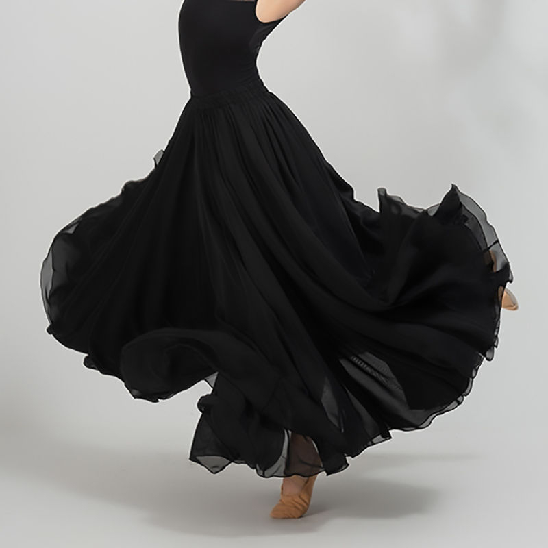 Lin Mu παιδικό φολκλόρ χορού κοστούμι από chiffon, 720° περιστροφή, για κορίτσια