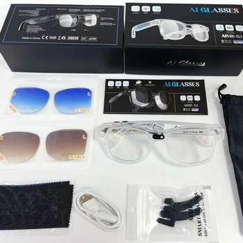 Pametne naočale AIMB-G3: 8MP kamera, 1080p snimanje, AI glasovni asistent, Bluetooth pozivi, 32GB ugrađene memorije