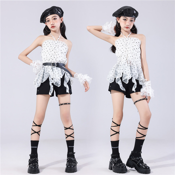 Dječji hip-hop plesni kostim za djevojčice — ljeto 2025, uzrast 8+, broj proizvoda 20250713-3