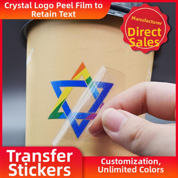 Indikacijska etiketa s UV prijenosom i kristalnim završetkom, logotip pad print, odvojivi film, vodonepropusna, prilagodljiva