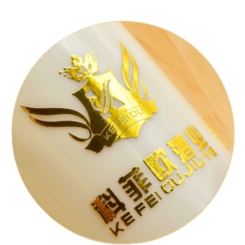 Indikacijska etiketa s UV prijenosom i kristalnim završetkom, logotip pad print, odvojivi film, vodonepropusna, prilagodljiva