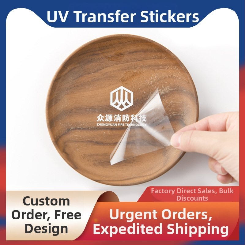 Indikacijska etiketa s UV prijenosom i kristalnim završetkom, logotip pad print, odvojivi film, vodonepropusna, prilagodljiva