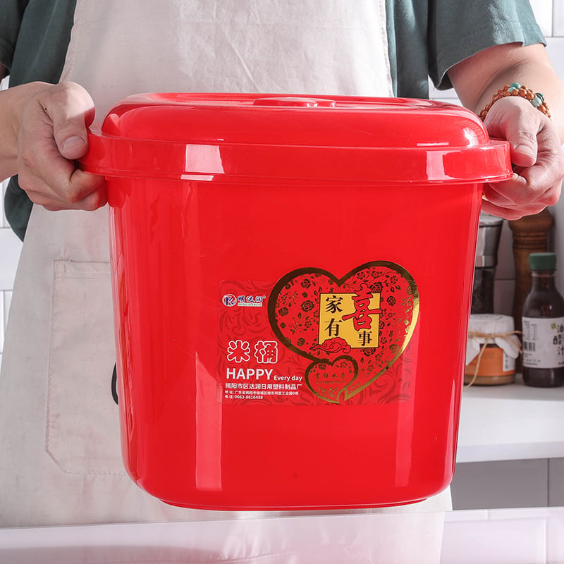 Kutija za skladištenje riže s poklopcem, otporna na vlagu i štetočine, PP plastika, vakuumsko brtvljenje, označavanje datuma
