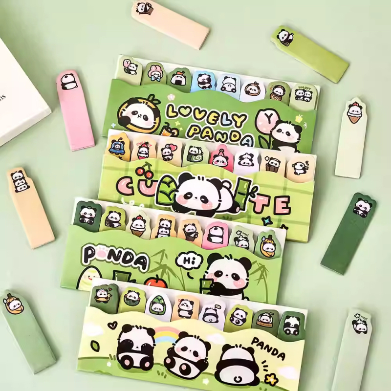 Lik panda bilješke – prilagodljive višekratne bilješke, slatke indeksne naljepnice – ručno pisane etikete, Star Page 001