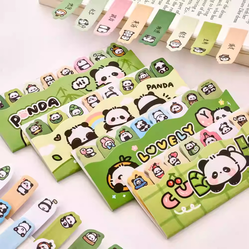 Lik panda bilješke – prilagodljive višekratne bilješke, slatke indeksne naljepnice – ručno pisane etikete, Star Page 001