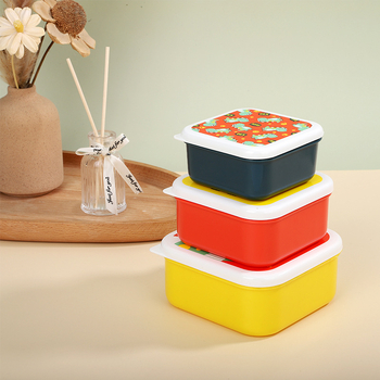 Shunshida plastična kutija za ručak, natto ambalaža, kvadratni oblik, moderni minimalistički stil, 1 set