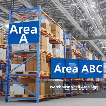 Prilagođene tablice za skladišne police, podjele i radne prostore; UV ispis; prilagodljiv materijal; pogodno za natpise