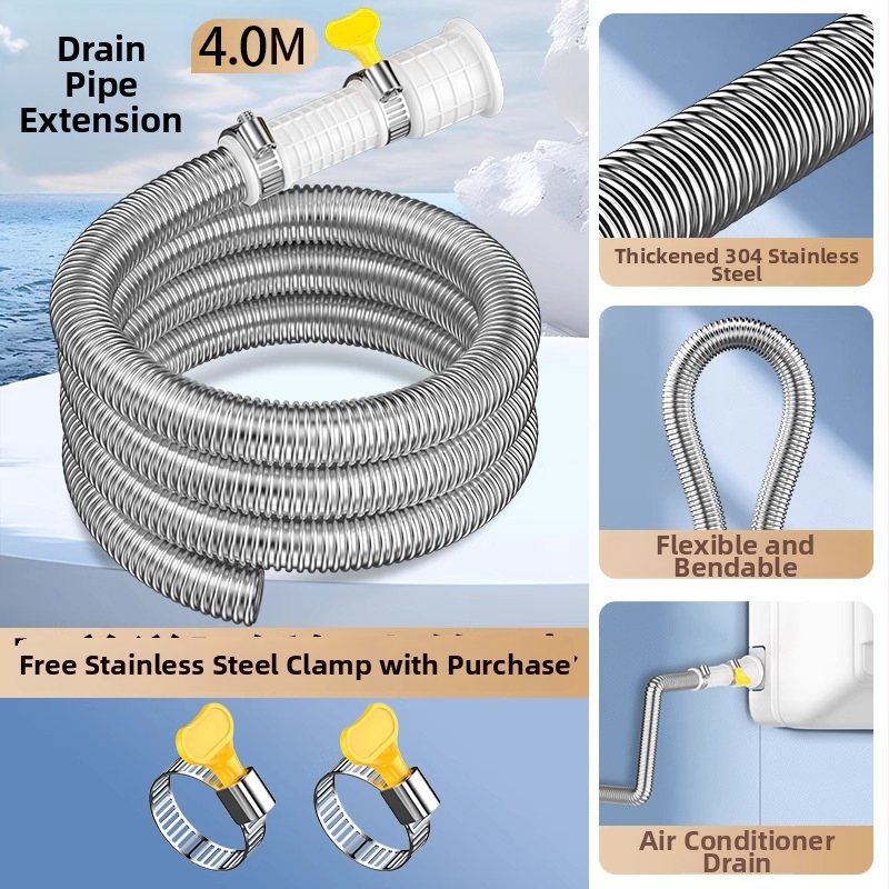 304 nehrđajući čelik odvod kondenzata za klima, proširiva, zaštita od štetnika, protiv starenja, za kućnu upotrebu