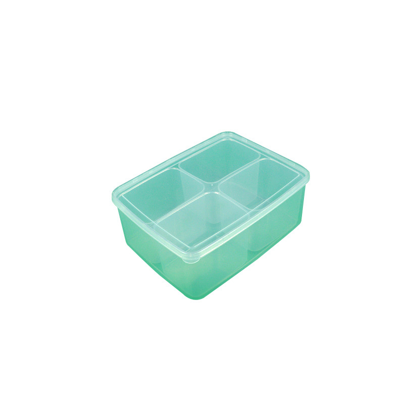 Stolna kutija za pohranu s pregradama, PP plast, preklopni poklopac, 100% novi materijal, skup kutija