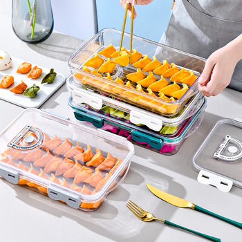 Dumpling Box с многослоен дизайн за охладено съхранение, преносим, запечатване и дренаж