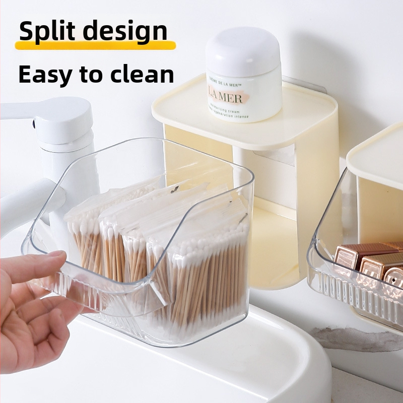 Cutie de depozitare montată pe perete, din plastic PET+ABS, poate fi stivuită, organizator pentru gustări pentru casă și bucătărie