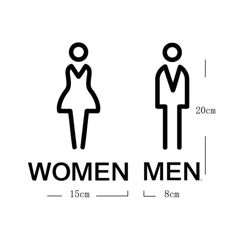 Uniszex mosdó jel - szerves üveg, testreszabható nyomtatás, közforgalmú mosdókhoz, biztonsági jel