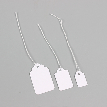 Ετικέτες κοσμημάτων, κενές, χειρόγραφες, μεταξοτυπία σε συνθετικό χαρτί, για ετικέτες προϊόντων