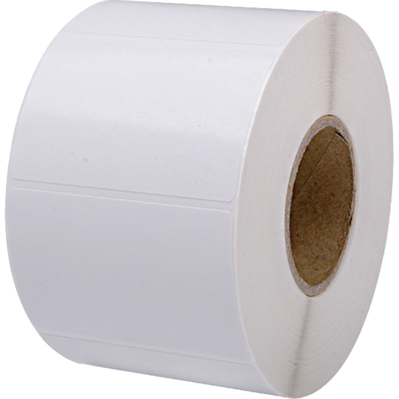 Samoljepljivi papir za etikete za pisanje, termalni PP, lice: sintetički papir, ljepilo: ne suši se, debljina 75, dugotrajna otpornost na temperaturu 50, oblik: pravokutnik