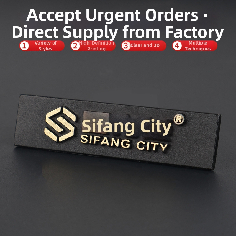 Rozsdamentes acélból készült fém jelzés – magas fényű felület, ütéses nyomtatás, kefés felület, korrózióálló, testre szabható jelzés gépekhez