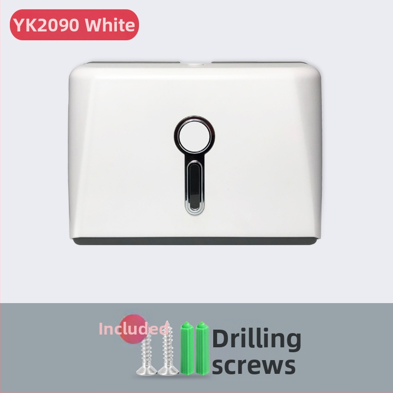 Κουτί χαρτοπετσέτας, ABS, τοίχου μονταριστό, αδιάβροχο, πολυ-λειτουργικό, μοντέλο YK2090