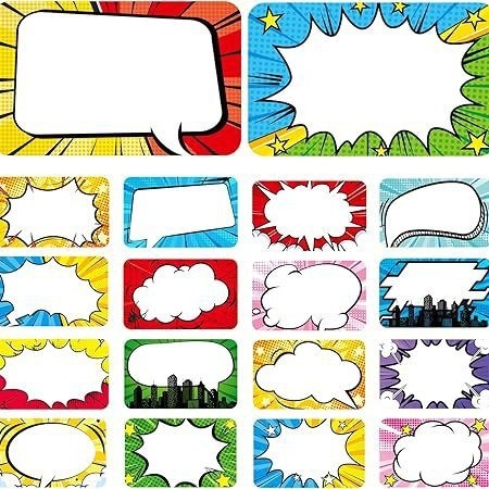 Šarene samoljepljive etikete za ručno napisane imena, označavanje skladišta i ormara
