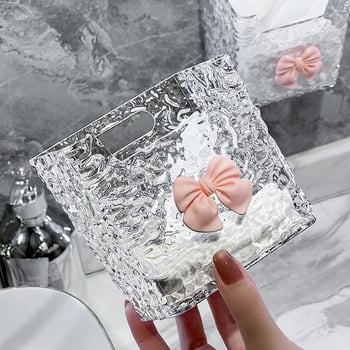 Cutie de depozitare pe perete din PET, model Ghețar, pentru baie și bucătărie