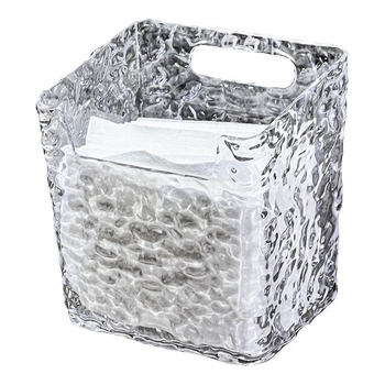 Cutie de depozitare pe perete din PET, model Ghețar, pentru baie și bucătărie