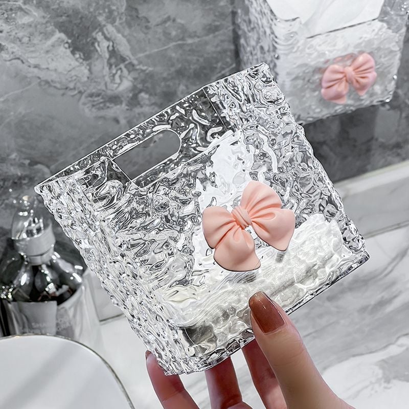 Cutie de depozitare pe perete din PET, model Ghețar, pentru baie și bucătărie