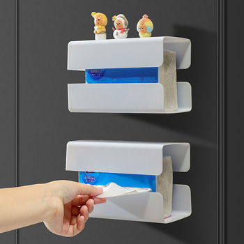 Cutie pentru șervețele cu aderență magnetică, impermeabilă și multifuncțională, din plastic, personalizare disponibilă, imprimare logo