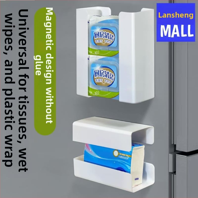 Cutie pentru șervețele cu aderență magnetică, impermeabilă și multifuncțională, din plastic, personalizare disponibilă, imprimare logo