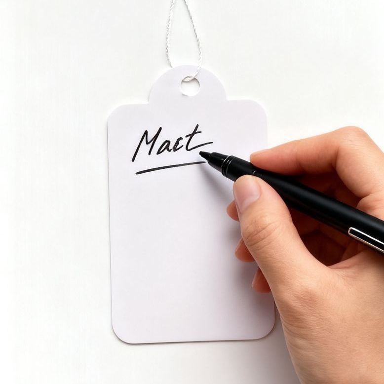 Prazne etikete za nakit — set od 100 komada, papirnate kartice za označavanje cijena i ručno pisanje