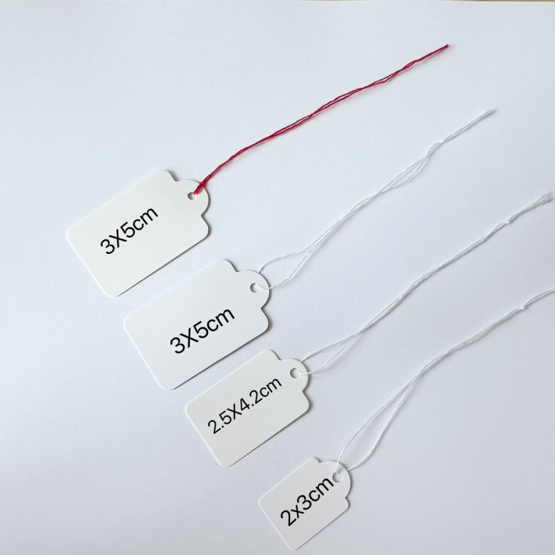 Prazne etikete za nakit — set od 100 komada, papirnate kartice za označavanje cijena i ručno pisanje