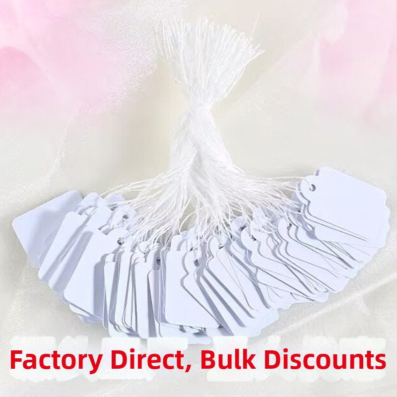 Prazne etikete za nakit — set od 100 komada, papirnate kartice za označavanje cijena i ručno pisanje