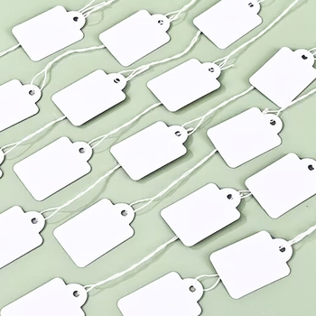 Set od 100 praznih etiketa za nakit, papirnate kartice za označavanje cijena ručno