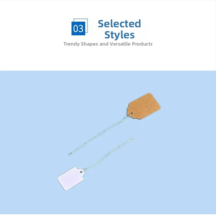 Set od 100 praznih etiketa za nakit, papirnate kartice za označavanje cijena ručno