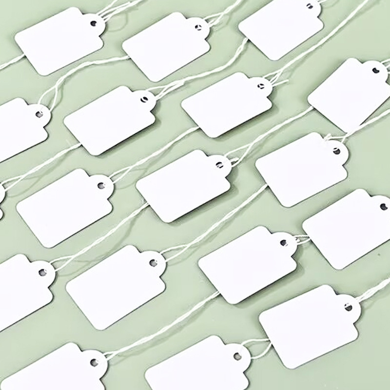 Set od 100 praznih etiketa za nakit, papirnate kartice za označavanje cijena ručno