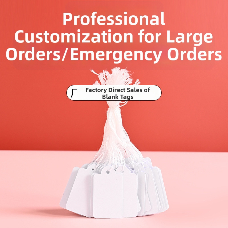 Set od 100 praznih etiketa za nakit, papirnate kartice za označavanje cijena ručno