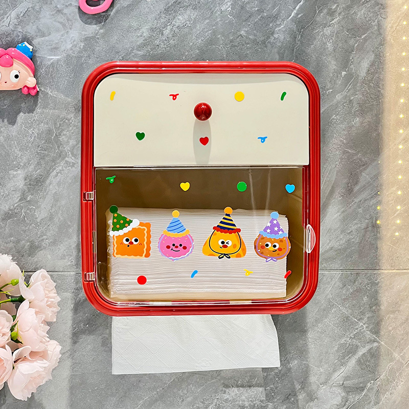 Θήκη χαρτοπετσών μπάνιου τοίχου, εγκατάσταση χωρίς διάτρηση, υλικό PP, πολυλειτουργικός αποθηκευτικός χώρος, προσαρμογή διαθέσιμη