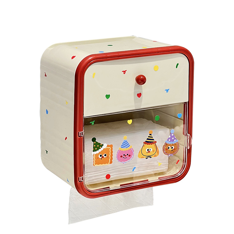 Θήκη χαρτοπετσών μπάνιου τοίχου, εγκατάσταση χωρίς διάτρηση, υλικό PP, πολυλειτουργικός αποθηκευτικός χώρος, προσαρμογή διαθέσιμη